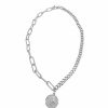 Jewelry * | Cheapest Adornia Coin Mixed Chain Necklace Silver