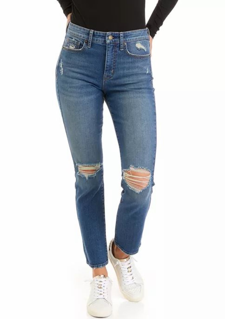 Jeans * | Cheap Sam Edelman Women'S High Rise Skinny Jeans Flawless Blue