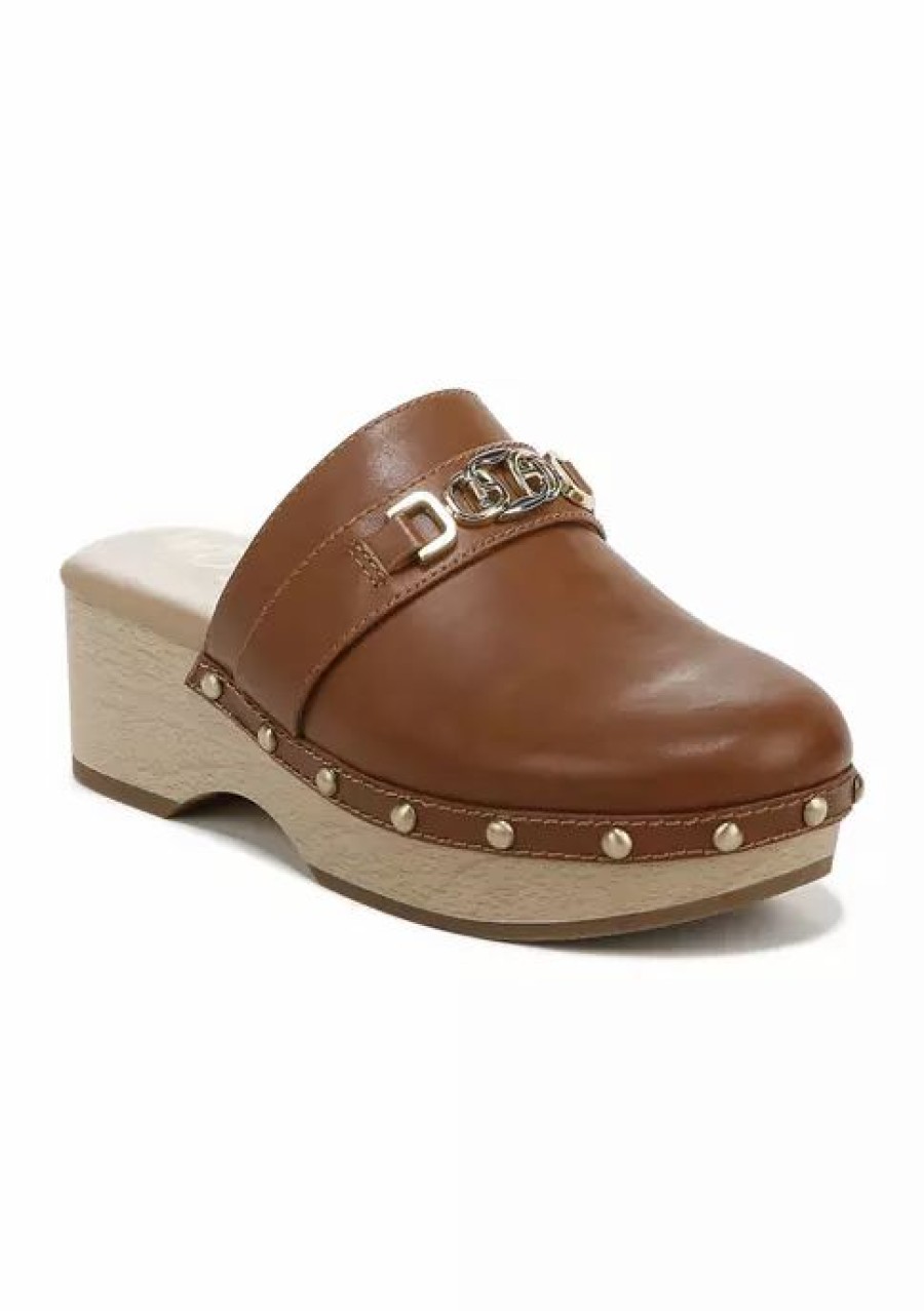 Shoes * | Deals Sam Edelman Kaye Clogs Cuoio