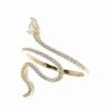 Jewelry * | Budget Adornia Crystal Snake Ring 14K Yellow Vermeil .925 Sterling Silver Gold