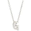 Jewelry * | Cheapest Adornia Initial Necklace White Rhodium .925 Sterling Silver