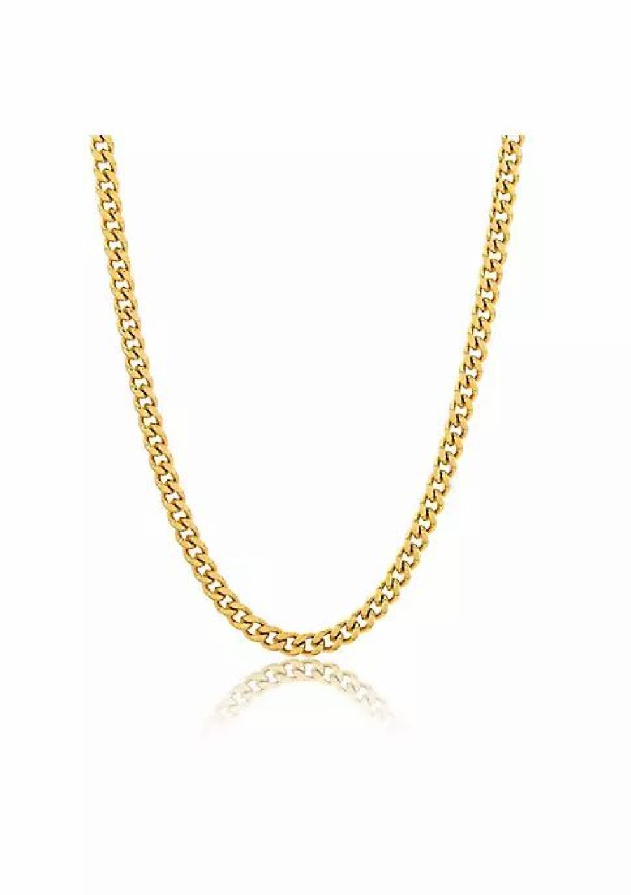 Jewelry * | Buy Adornia 5Mm Cuban Chain 24 Gold