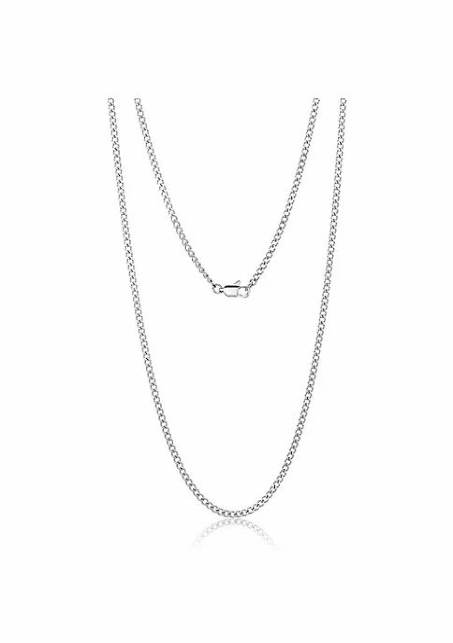 Jewelry * | Top 10 Adornia 3Mm Cuban Chain 24 Silver