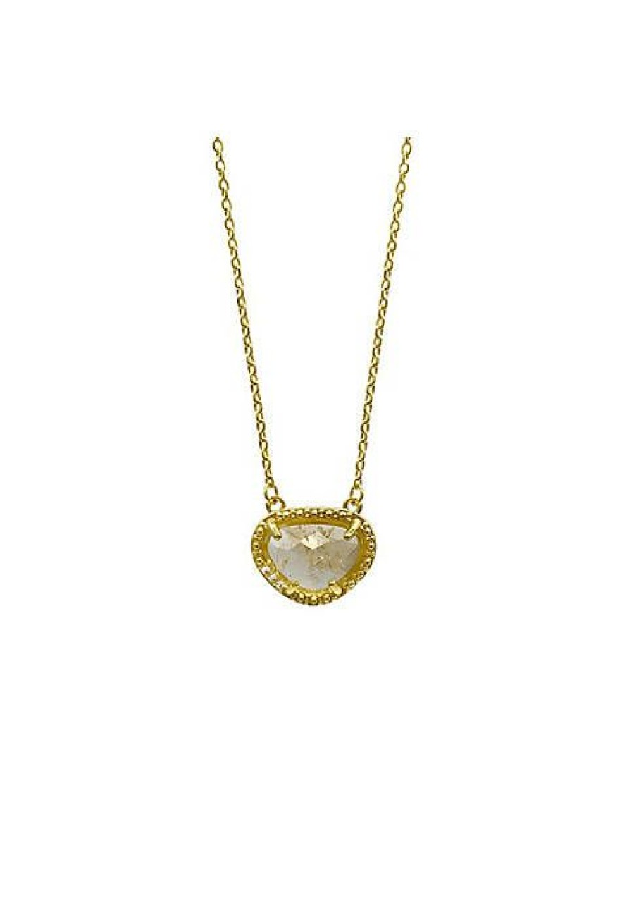 Jewelry * | Flash Sale Adornia November Birthstone Necklace Citrine Gold