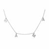 Jewelry * | Hot Sale Adornia Mama Neckalce White Rhodium Silver