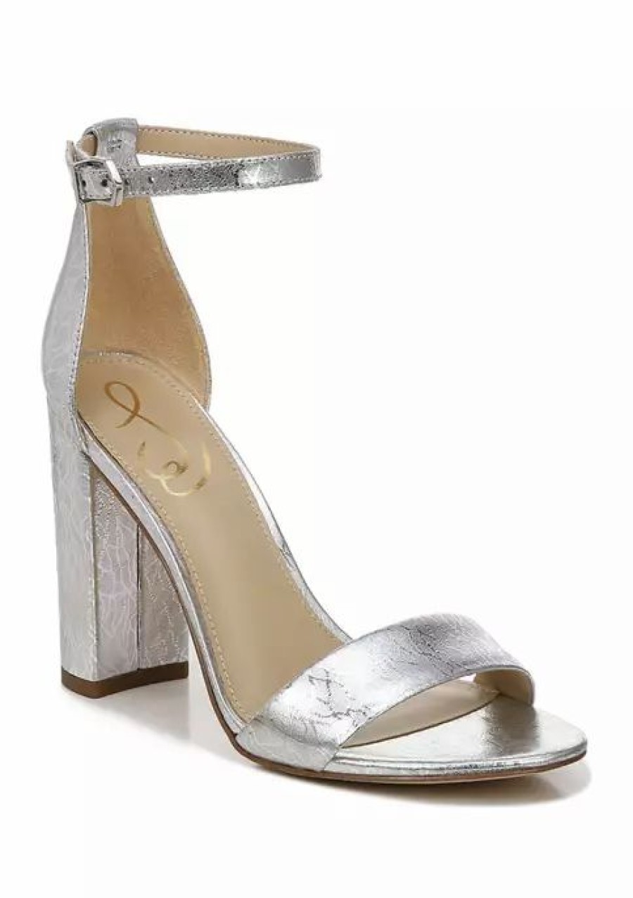 Shoes * | Best Sale Sam Edelman Yaro Heel Silver