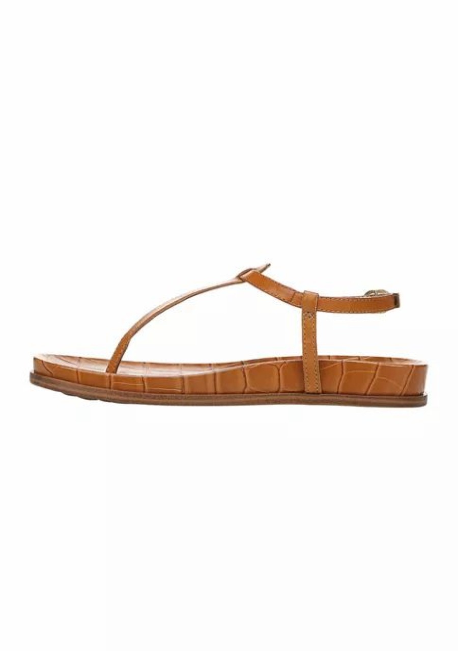 Shoes * | Cheapest Sam Edelman Naomi Thong Sandals Saddle