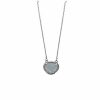 Jewelry * | Buy Adornia March Birthstone Necklace Aquamarine Silver