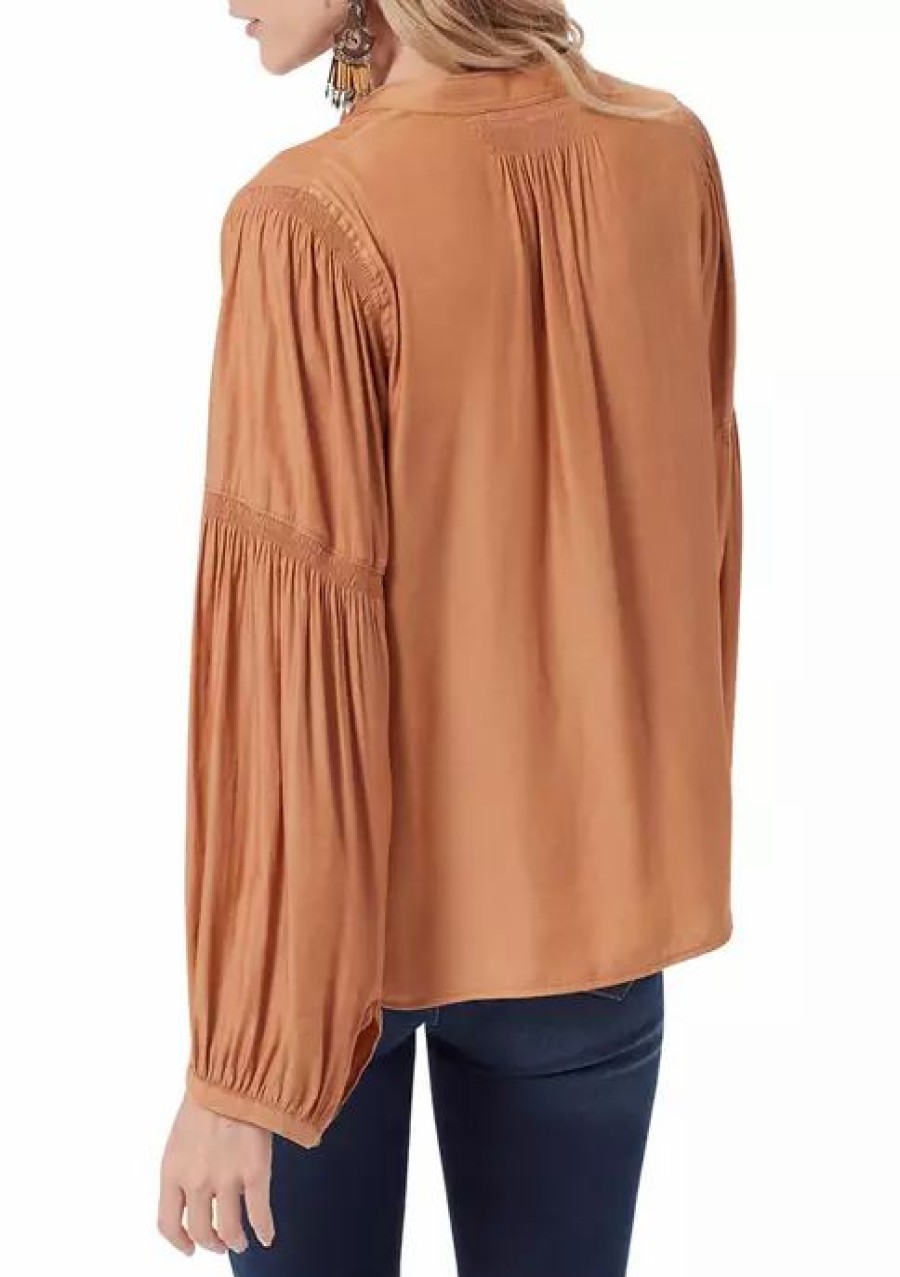 Jeans * | Best Deal Sam Edelman Women'S Emmeline Blouse Golden Oak