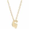 Jewelry * | Best Reviews Of Adornia Intitial G Necklace Yellow Plated Vermeil .925 Sterling Silver Gold