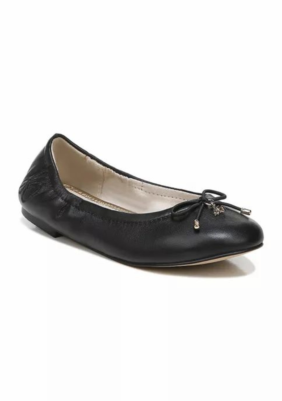 Shoes * | Brand New Sam Edelman Youth Girls Felicia Mini Ballet Flats Black