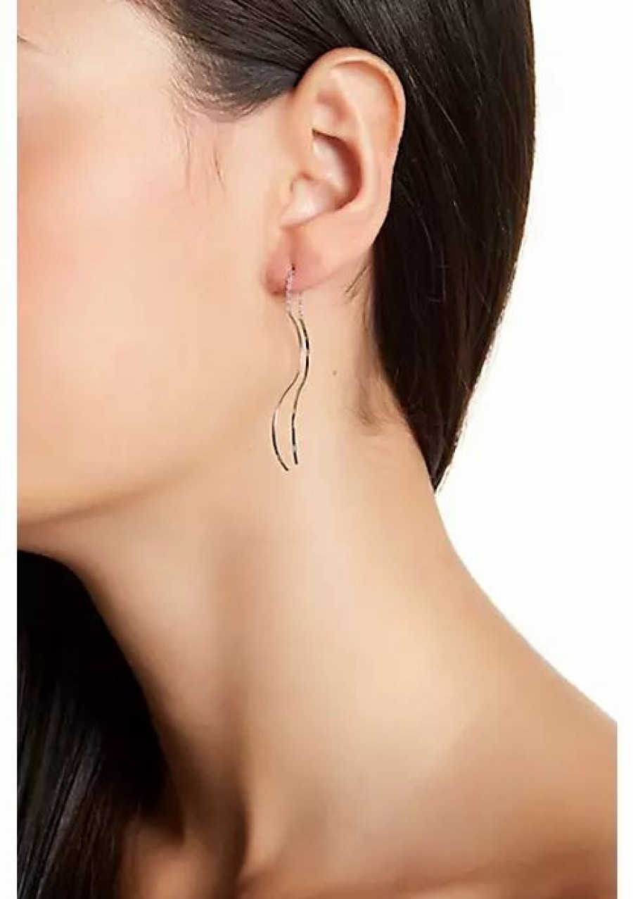 Jewelry * | Wholesale Adornia Threader Earrings .925 Sterling Silver