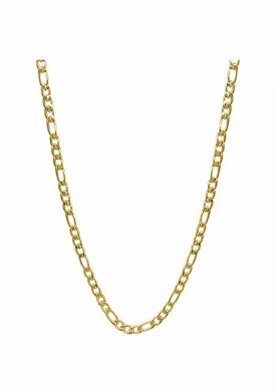 Jewelry * | Discount Adornia 6Mm Figaro Chain 24 Gold