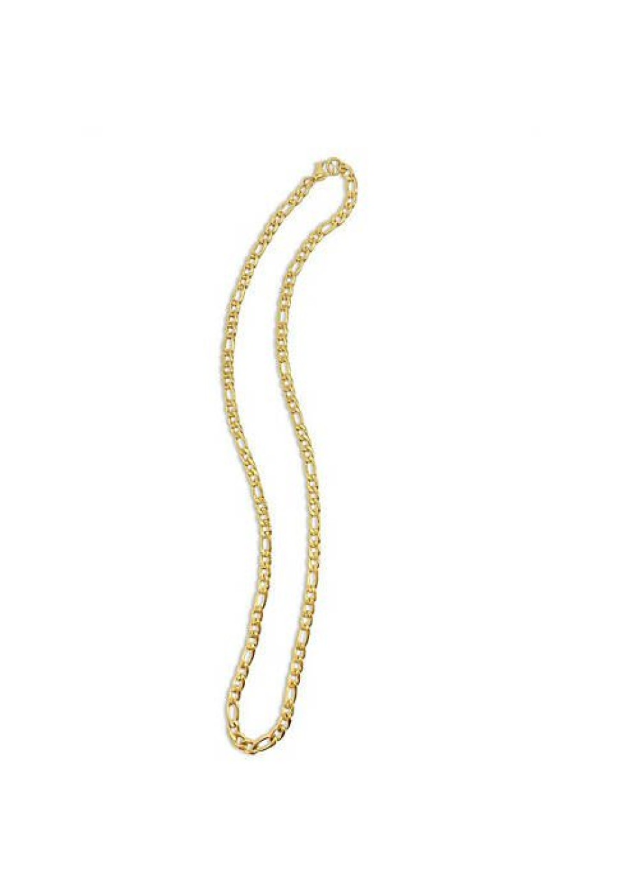 Jewelry * | Discount Adornia 6Mm Figaro Chain 24 Gold