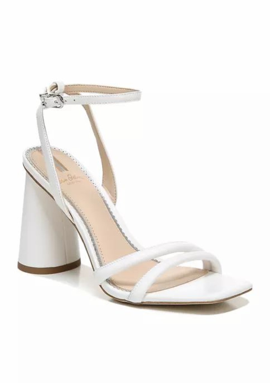 Shoes * | Hot Sale Sam Edelman Kia Heels White