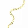 Jewelry * | Deals Adornia Initial Neckalce With Paperclip Link Chain 14K Yellow Vermeil .925 Sterling Silver Gold