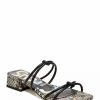 Shoes * | Buy Circus By Sam Edelman Jay Sandals Black Snake Print