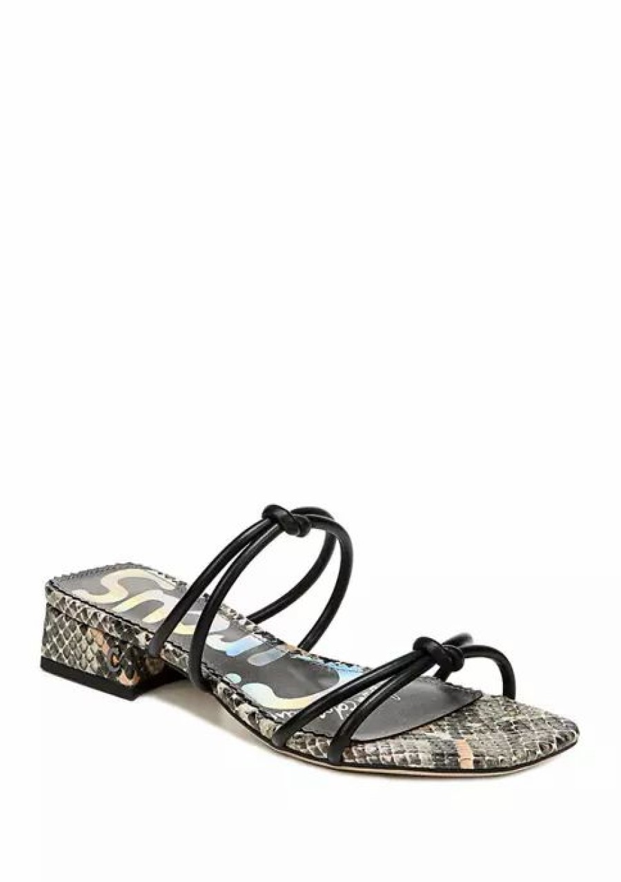 Shoes * | Buy Circus By Sam Edelman Jay Sandals Black Snake Print