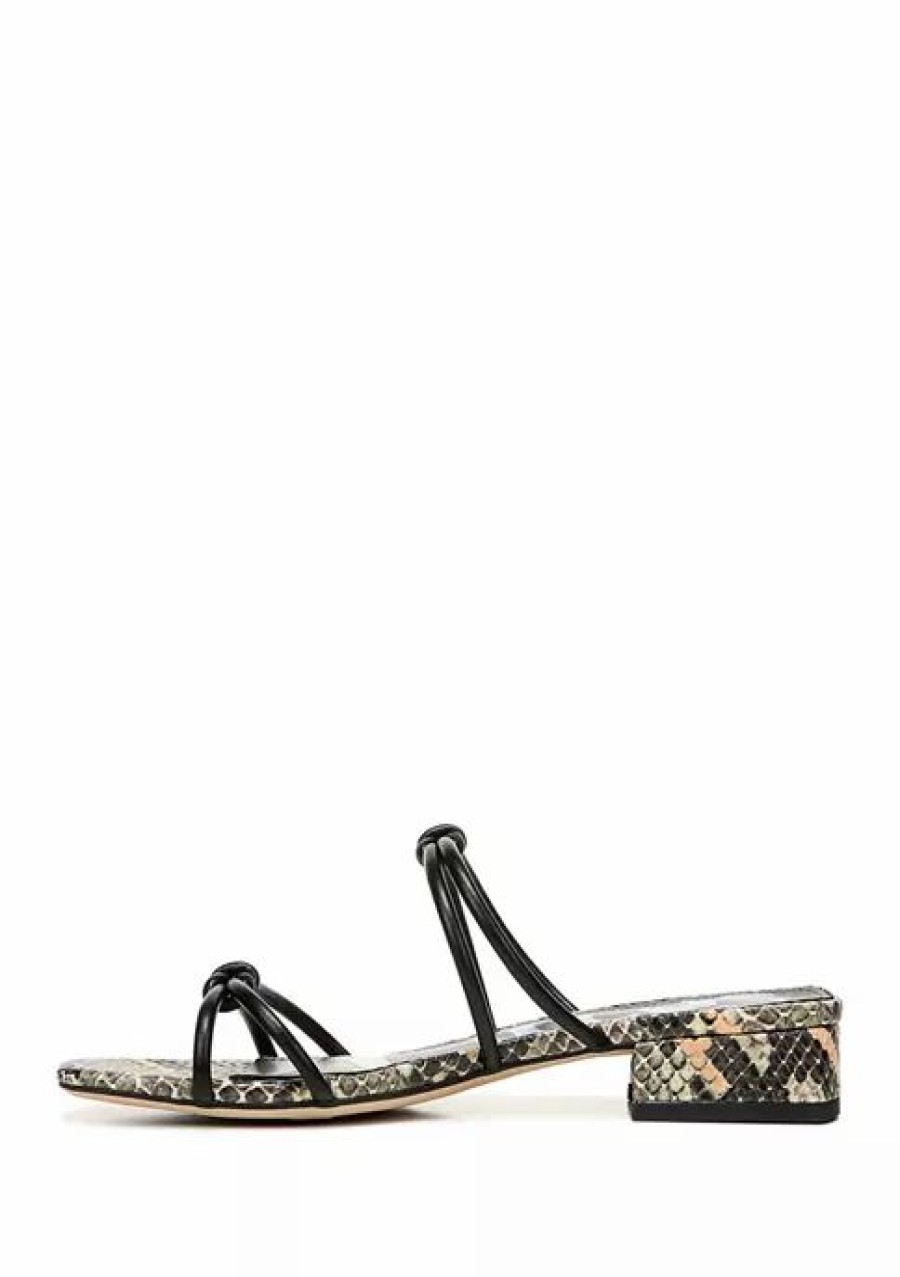 Shoes * | Buy Circus By Sam Edelman Jay Sandals Black Snake Print