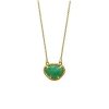 Jewelry * | Promo Adornia May Birthstone Necklace Emerald Gold