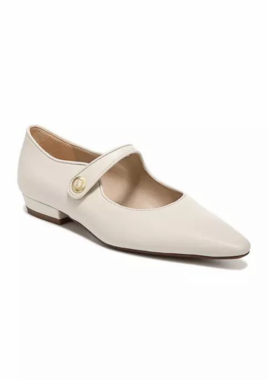 Shoes * | Buy Sam Edelman Jene Flats Ivory