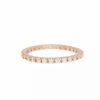 Jewelry * | Buy Adornia Crystal Eternity Band Ring 14K Rose Gold Vermeil .925 Sterling Silver Pink