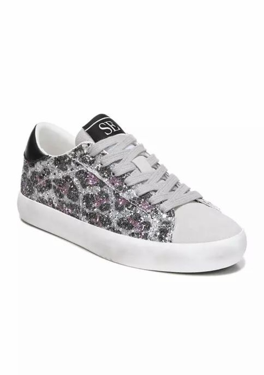 Shoes * | Budget Sam Edelman Youth Girls Aubrie Mini Sneakers Leopard