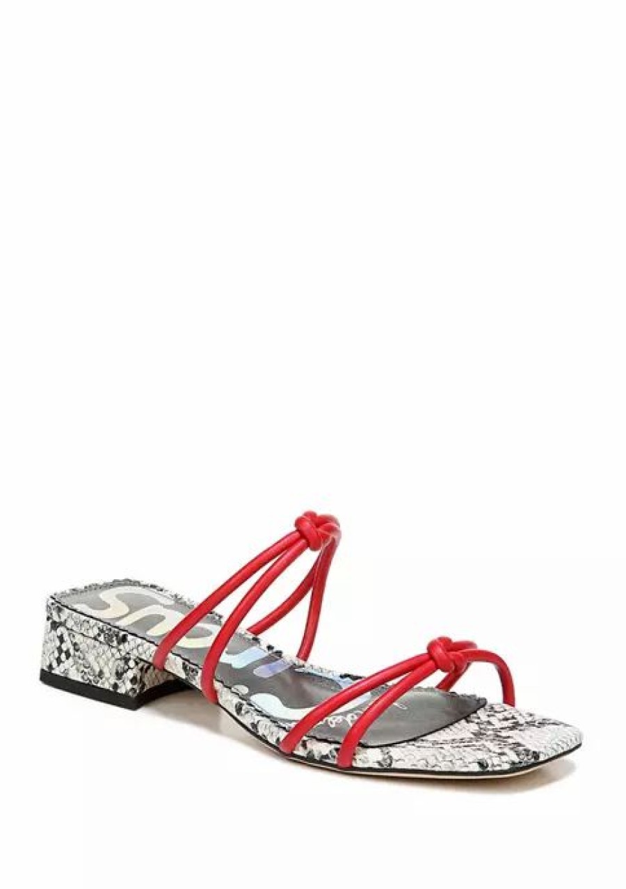 Shoes * | Promo Circus By Sam Edelman Jay Sandals Red Snake Print