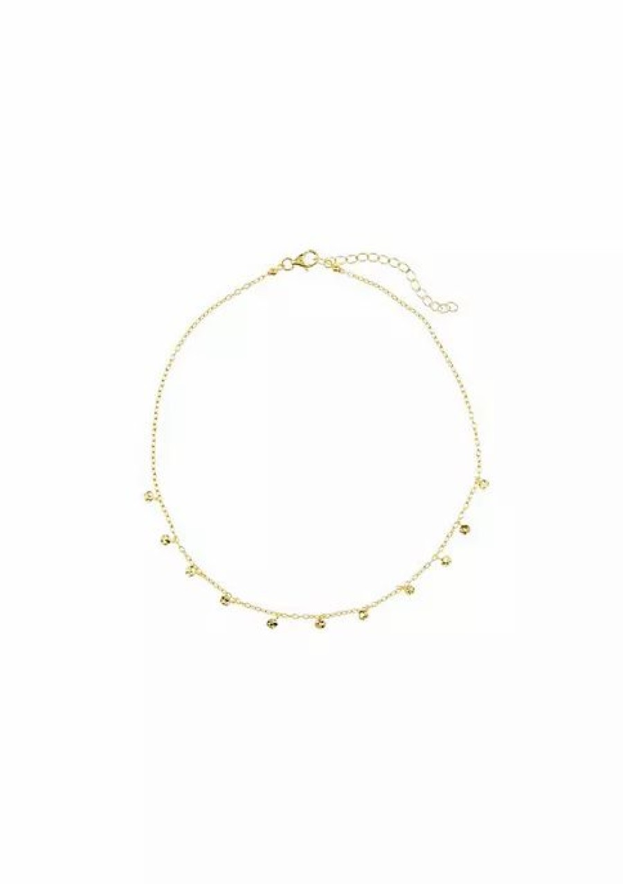 Jewelry * | Discount Adornia Confetti Choker Necklace Yellow Vermeil .925 Sterling Silver Gold