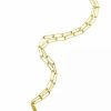 Jewelry * | New Adornia Initial Neckalce With Paperclip Link Chain 14K Yellow Vermeil .925 Sterling Silver Gold