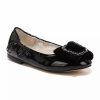 Jeans * | Best Reviews Of Sam Edelman Youth Girls Farah Flats Black