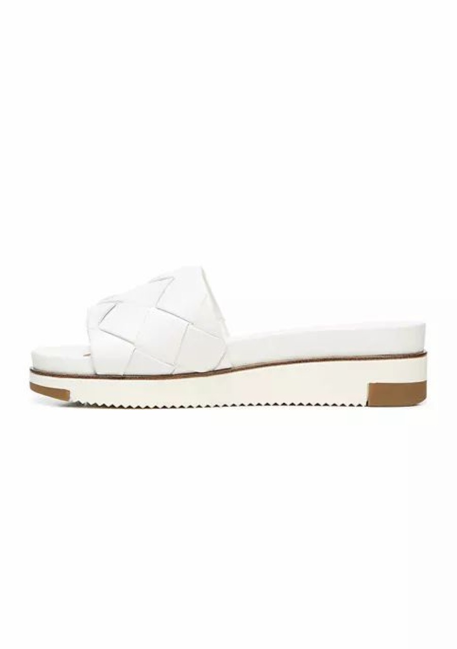 Shoes * | Promo Sam Edelman Adaley Slide Sandals White