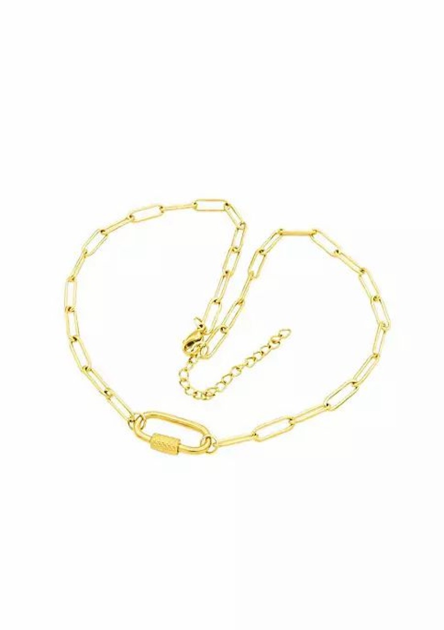 Jewelry * | Buy Adornia Screw Lock Necklace Gold