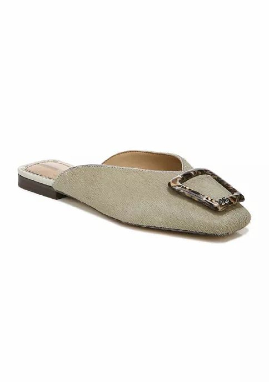 Shoes * | Best Sale Sam Edelman Lavina Buckle Mules Sage