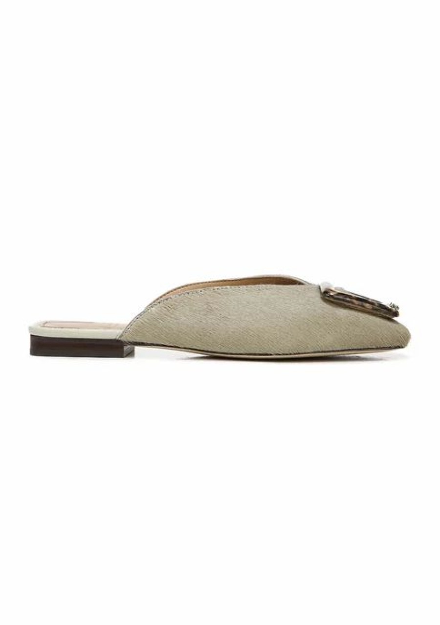 Shoes * | Best Sale Sam Edelman Lavina Buckle Mules Sage