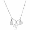 Jewelry * | Budget Adornia Three Charm Necklace Moonstone .925 Sterling Silver White