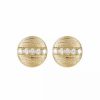 Jewelry * | Flash Sale Adornia Pave Line Disc Studs Yellow Vermeil .925 Sterling Silver Gold