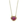 Jewelry * | Coupon Adornia July Birthstone Necklace Ruby Gold