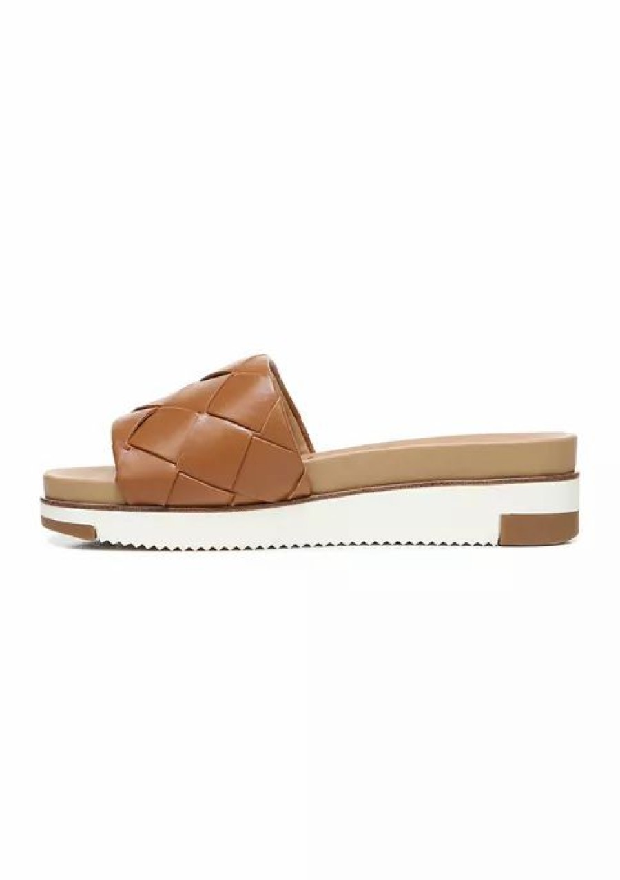 Shoes * | Top 10 Sam Edelman Adaley Slide Sandals Saddle