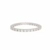 Jewelry * | Promo Adornia Crystal Eternity Band Ring .925 Sterling Silver