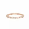 Jewelry * | Best Reviews Of Adornia Crystal Eternity Band Ring 14K Rose Gold Vermeil .925 Sterling Silver Pink