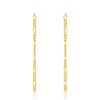 Jewelry * | New Adornia Figaro Chain Earrings Yellow Plated Brass Gold