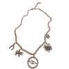 Jewelry * | New Adornia Mixed Charm Necklace Rose Gold Pink