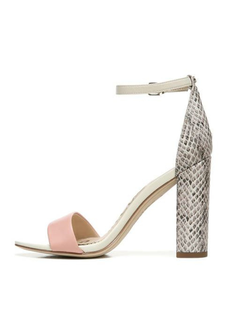 Shoes * | Best Sale Sam Edelman Yaro Block Heel Sandals Rose