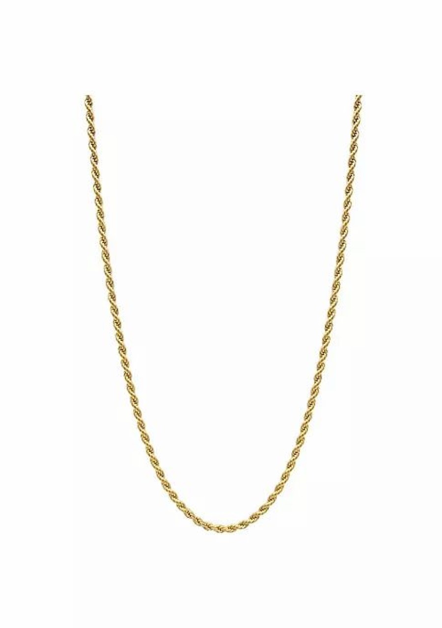 Jewelry * | Best Pirce Adornia 2.5Mm Rope Chain 24 Gold