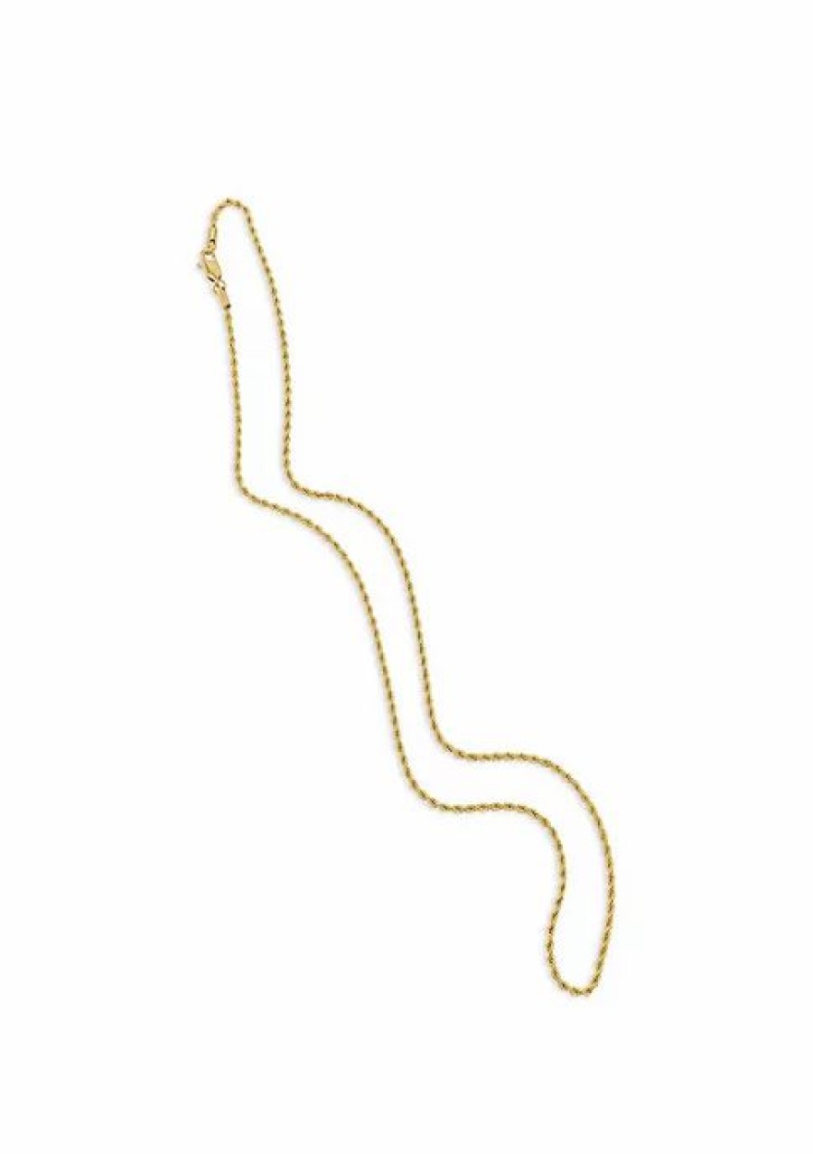 Jewelry * | Best Pirce Adornia 2.5Mm Rope Chain 24 Gold