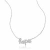 Jewelry * | Top 10 Adornia Cursive Hope Necklace Sterling Crystal Silver