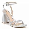 Shoes * | Deals Sam Edelman Kia Heels Silver