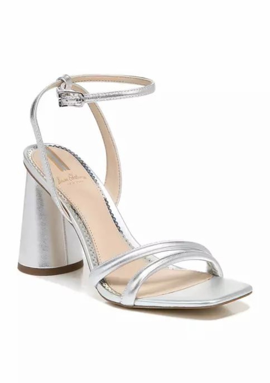 Shoes * | Deals Sam Edelman Kia Heels Silver