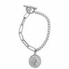 Jewelry * | Best Pirce Adornia Coin Mixed Chain Bracelet Silver